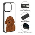 thumbnail image 2 of FINCIBO Soft Rubber Protector Cover Case for Apple iPhone 14 Pro Max 6.7" 2022, Brown Toy Poodle Dog, 2 of 5