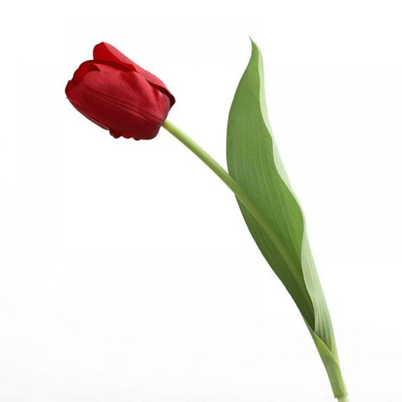 Tulips Artificial Flowers 1PC Fake Faux Tulips Real Touch Tulips Fake Flowers for Home Office Wedding Decor Arrangement Bouquet Faux Flowers for Decoration