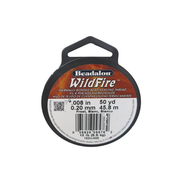 Beadalon Wildfire Bead Thread .20mm 50yd Frost