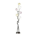 thumbnail image 6 of 59" Steel Six Light LED Novelty Floor Lamp With Colorful Funky Floral Shades, 6 of 7