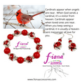 thumbnail image 5 of Red Cardinal Bracelets for Women, St. Louis Holiday Jewelry, Christmas Remembrance Memorial Gift for Her, 1 Pc, 5 of 8