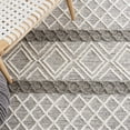 thumbnail image 6 of SAFAVIEH Natura Russell Geometric Striped Runner Rug, Ivory/Charcoal, 2'3" x 9', 6 of 8