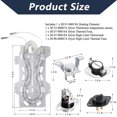 thumbnail image 2 of Heating Element for Sam-sung Dryer, Dryer Heating Element DC47-00019A for Sam-sung dv42h5000ew/a3 dv45h7000ew/a2 Dryer Parts, Including DC96-00887A, DC47-00016A, DC47-00018A and DC32-00007A, 2 of 5