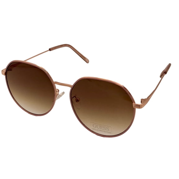 Guess Oversized Metal Women's Square Sunglasses, Rose Gold
