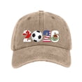 thumbnail image 3 of 2026 Soccer Hat North America World Football Fan BaseballHat USA Canada Mexico Fan Hat, 3 of 6