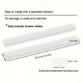 thumbnail image 5 of 2pcs Self Adhesive Slide Rails, Storage Box Rails, Upgrade Your Drawers With Telescopic Rail Accessories - DIY Drawer Rails, 5 of 8