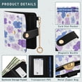 thumbnail image 5 of Small Wallet For Women Bifold Leather Pocket Coin Credit Card Holder With RFID Blocking Lavender &blue Flowers, 5 of 6