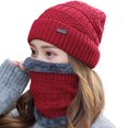 thumbnail image 5 of 2Pcs/Set Winter Beanie Hat Scarf Touchscreen Gloves Set for Men and Women, Beanie Gloves Neck Warmer Set with Warm Knit Fleece Lined, 5 of 8