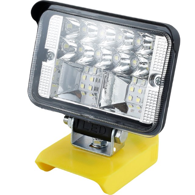 Luz de trabajo LED 204W 8600 LM Luz de trabajo LED inalámbrica con cabezal giratorio de 130° Linterna portátil para el lugar de trabajo Compatible con Dewalt XR 18V 20V Flex Volt 20V 60V Batería de li