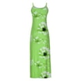 thumbnail image 5 of Wycnly Womens Dresses Beach Spaghetti Strap High Waist Swing Cami Long Sundress Fashion Floral Print V-Neck Sleeveless Maxi Summer Dress Green m, 5 of 5