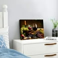 thumbnail image 3 of Nawypu  Kitchen Wall Art Grapes and Wine Picture Fresh Fruits Canvas Prints Retro Paintings for Kitchen Restaurant Dining Room Framed, 3 of 6