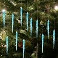 thumbnail image 5 of 24pcs Christmas Tree Decoration Crystal Ornaments Hanging Acrylic  Icicles Drop Ornaments for Christmas Tree Winter New Year Party Supplies,  Blue, 5 of 7