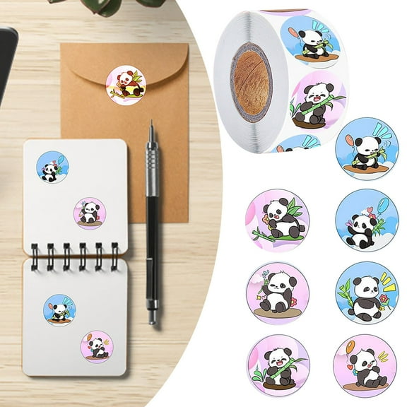 Kids Bedroom Set Panda Animals For Children To Encourage Stickers Inspirational Stickers Cute Stickers Seal Stickers,Blue Household Stickers