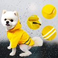 thumbnail image 1 of Chubasquero impermeable para cachorros al aire libre con capucha, chaquetas impermeables, chubasquero reflectante de PU para perros, ropa para gatos Adepaton WMZL-598-6, 1 of 7
