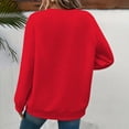 thumbnail image 6 of aidice Womens Sweatshirts Round Neck Long Sleeve Loose Pullover Casual Comfy Fall Winter Blouses Tops, 6 of 7