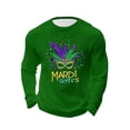 thumbnail image 3 of Mens Casual Camisetas Carnaval Impreso Suelto Elástico de Manga Larga Cuello Redondo Suéter, Gimnasio Hogar Desgaste Superior, 3 of 5