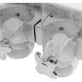 thumbnail image 5 of Wall-mounted Food Dispenser, 3L 2 Buckets Coffee Bean Candy Rice Dispenser, Dry Food Dispenser Cereal Dispenser Grain Storage Dispenser for Home, Kitchen, Countertop, Cutlery Rack (White), 5 of 9
