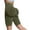 Army Green, variant on Summer Running Yoga Shorts Blue Solid Color Seamless High Waist And Hip Lifting Exercise Five Part Pants