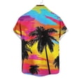 thumbnail image 6 of LEKWK Hawaiian Shirts for Men Beach Button Down Casual Shirts Short Sleeve Collared Lightweight Print Tops Loose Fit Beach Resort Vacation Wear Multicolor XL, 6 of 6