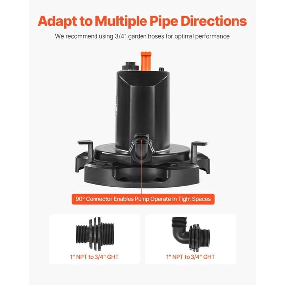 1/2 HP Submersible Pool Cover Pump, 1575 GPH, 25ft Cord – Fast Water Removal for Swimming Pools