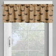 thumbnail image 4 of Ambesonne Kitchen Valance & Curtain, Coffee Cups Espresso, 55"x45", Chocolate Pale Brown, 4 of 6