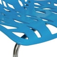 thumbnail image 6 of LeisureMod Modern Asbury Dining Side Chair With Chromed Legs in Blue Set of 2, 6 of 7