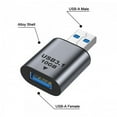 thumbnail image 3 of JSER USB 3.0/3.1 Type A Female to USB 3.0/3.1 A Male Data Adapter 10Gbps Extension for Laptop Desktop, 3 of 5