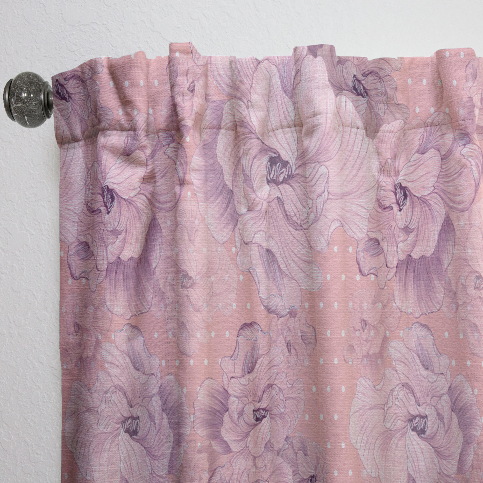 Designart 'Blossom Pink XI' Bohemian & Eclectic Curtain Panel