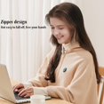 thumbnail image 4 of Favorite Portable Heated Shawl for Women, Cordless Electric Heated Wrap with Soft Fleece and Zipper, Rechargeable Heating Blanket for Home, Office, and Travel Use, 4 of 6