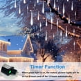 thumbnail image 3 of Luces navideñas Aluan Meteor Shower, 10 tubos, 360 LED, color blanco, 3 of 7