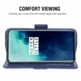 thumbnail image 3 of Étui de Téléphone Mobile pour oneplus 7t Pro, Étui à Rabat, Bleu, 3 of 7