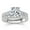 A-Moissanite Round 3.25ct, variant on 2ct Moissanite Wedding Ring Set Engagement Rings for Women 925 Sterling Sliver Round Cut Size 7