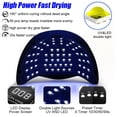 thumbnail image 4 of 280W lampara led para uñas,Lámpara UV LED para secado de uñas, secador de esmalte de uñas con Sensor inteligente, máquina de manicura de cabina, 66LED, 4 of 4