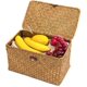 thumbnail image 2 of Caja De Almacenamiento, Caja De Almacenamiento, Caja Decorativa, Almacenamiento De Cosméticos Con Tapa, Cestas De Almacenamiento Hechas De Algas Marinas Naturales, Práctico Aprox. 26 × 16 × 10Cm Namotu LN-1883, 2 of 5