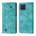 thumbnail image 2 of Compatible avec Samsung Galaxy M33 5G Étui en Cuir PU Classique Embossé avec Porte-Cartes Étui Antichoc, 2 of 5