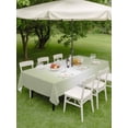 thumbnail image 3 of Outdoor Tablecloth with Umbrella Hole & Zipper, Sage Green Ombre Rectangle Tablecloth 60x102 Inch, Aesthetics Modern Abstract Art Gradient Patio Table Cover Waterproof Table Cloth for Picnic/Party, 3 of 7