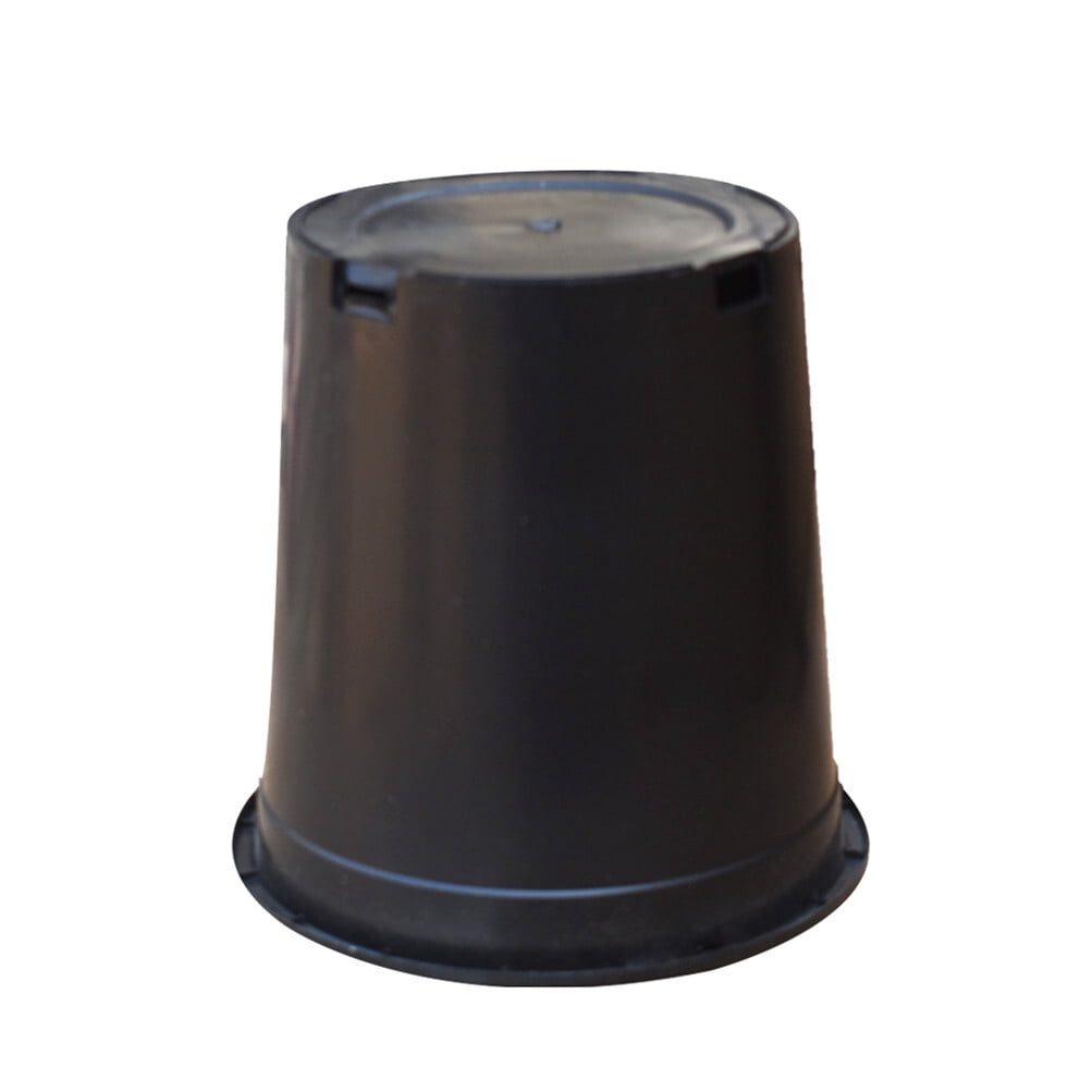 Garden Plastic Planter Nursery Pots - 10 Pcs 2 Gallon Round Black Nursery Pots for Indoor and Outdoor Plants with Drainage Hole