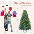 thumbnail image 5 of MCQ 7.5FT Prelit Artificial Christmas Tree, Realistic Spruce Design, Premium Multicolor LED Lights, 5 of 8