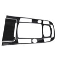 thumbnail image 4 of Center Console  Panel Trim, Carbon Fiber Decoration Shifter Panel Cover Anti Fading Scratch Resistant Wearproof 2PCS/Set  For Car Replacement For A4, 4 of 8