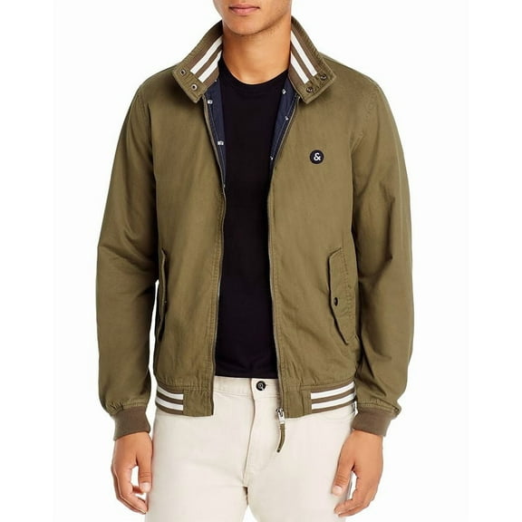 Jack & Jones DUSTY OLIVE Asher Regular Fit Bomber Jacket, US Large