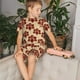 thumbnail image 3 of Balery Thanksgiving Sketch Turkey Conjunto de Pijama Infantil de Manga Corta con Estampado – Ropa de Dormir de Algodón Suave-XX-Large, 3 of 4