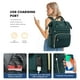 thumbnail image 3 of Mochila LOVEVOOK College Laptop 15.6 pulgadas impermeable verde oscuro, 3 of 8