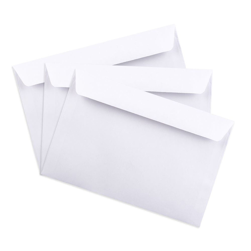 JAM Paper 6 x 9 Booklet Commercial Envelopes, White, 100 per Pack