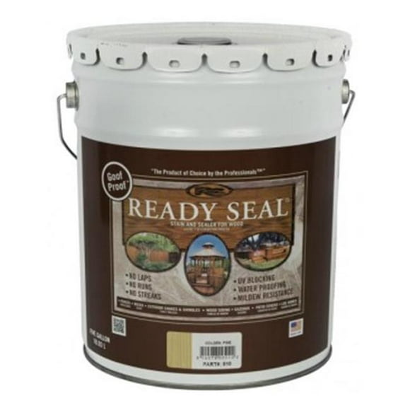 Ready Seal 5 gal Seau Extérieur Bois Tache & Scellant&44; Pin Doré