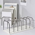 thumbnail image 4 of tegongse Desktop File Organizers Metal Wire Magazine Stand Bookshelf for Desk 6 Slot File Sorter Organizers Rack 14.5x5.7x5.3Inch, 4 of 15