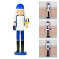 thumbnail image 2 of Vintage Hanukkah Nutcrackers Soldier Figurine Wooden Festives Home Table Decors, 2 of 9