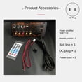 thumbnail image 2 of Max 300W Bluetooth Amplifier Board 12V 24V 220V Subwoofer Amplifier Board Support Microphone for Car Home Audio US Plug, 2 of 6