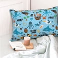 thumbnail image 4 of Pofeuu Animal Pirate Print Polyester Microfiber Plush Pillowcases, Super Soft and Cozy Pillow Case Covers with Envelop Closure（Pillow core not included）-20"x30", 4 of 6