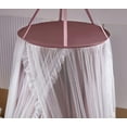 thumbnail image 5 of Double Layer Princess Round Dome Canopy Bed Curtain for Girls Adults,Children Dreamy Mosquito Net,Cute Bedroom Decoration Castle Play Tent Reading Nook Canopies (Dome-Rust Red/White), 5 of 13