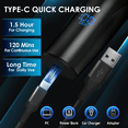 thumbnail image 6 of NICEBAY Electric Razor, Electric Shavers for Men, Wet/Dry Shaver LED Display/Travel Lock/Type C/Ipx7, 6 of 8